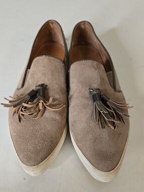 Anthropologie ALL BLACK Shoes Flats with Tassels EU36 US 6